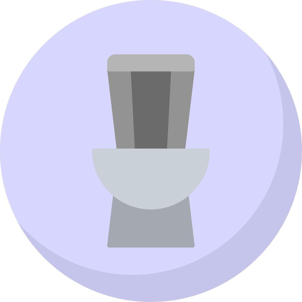 Toilette eben Blase Symbol vektor