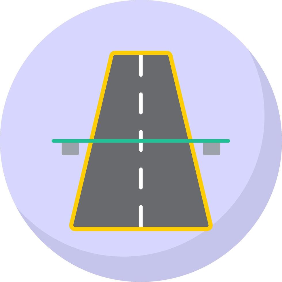 Autobahn eben Blase Symbol vektor