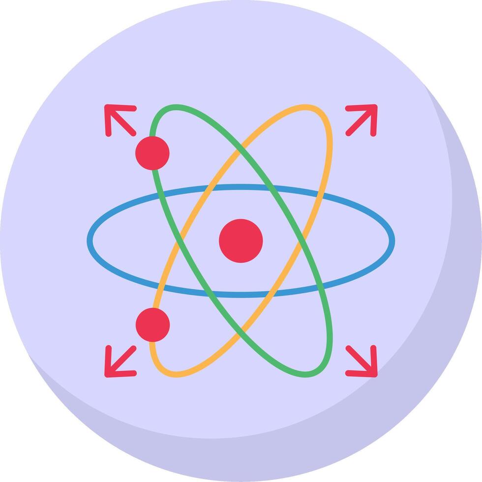 Atom eben Blase Symbol vektor