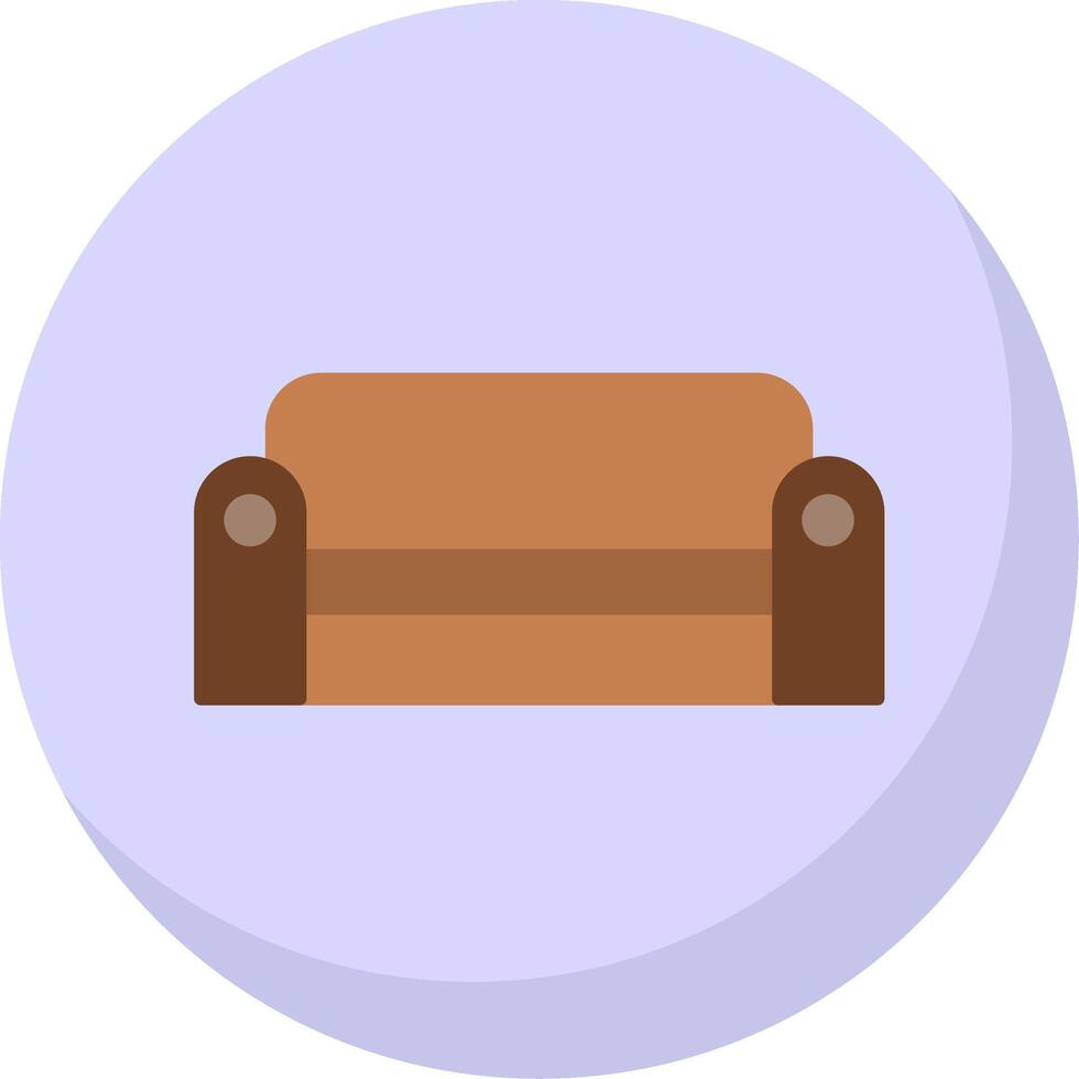 Sofa eben Blase Symbol vektor