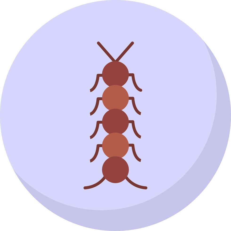 insekt platt bubbla ikon vektor