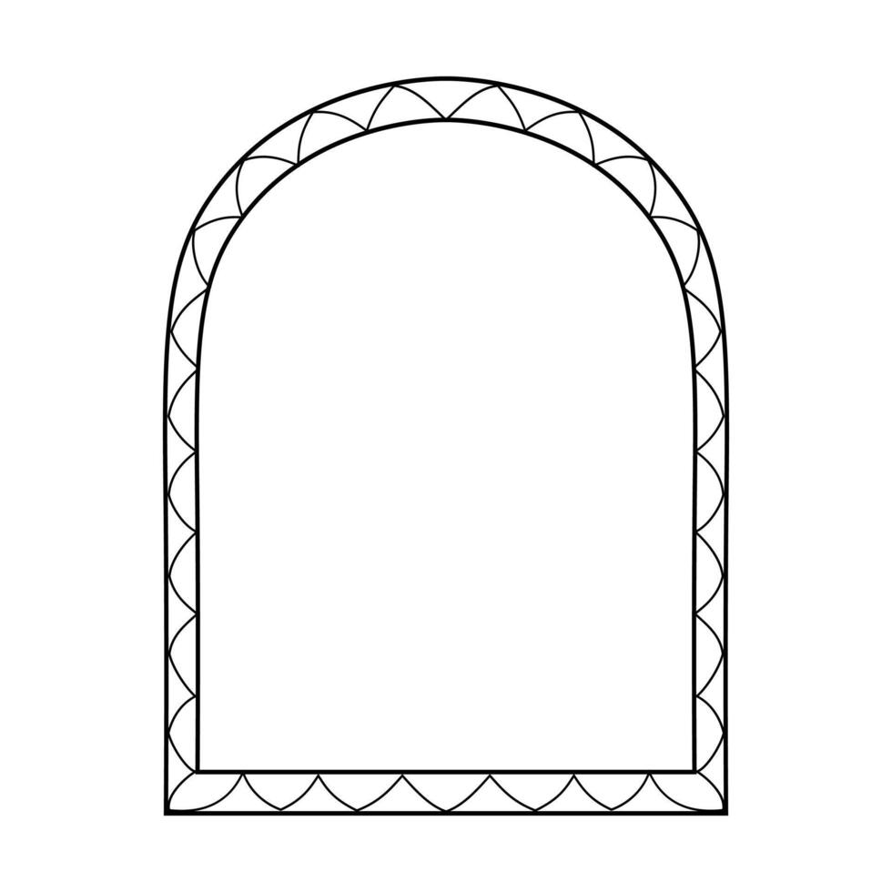 islamisch geometrisch Rand Design Vorlage Vektor Element. einfach dekorativ Rahmen geeignet zum Design Element von Ramadan Poster, eid Mubarak Gruß Karte, und islamisch zitieren.