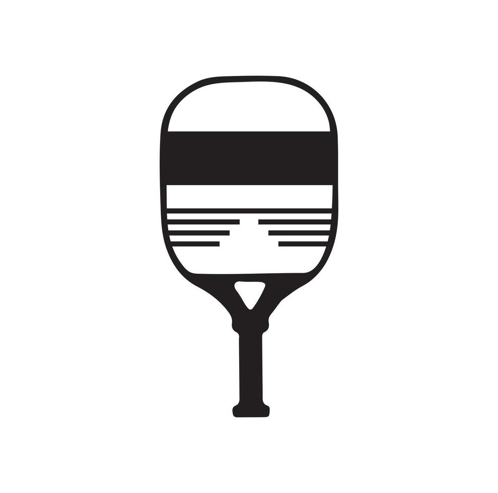 Pickleball Paddel Vektor Illustration. Pickleball Paddel und Ball Vektor, Clip Art von Pickleball, Pickleball Schläger und Symbol