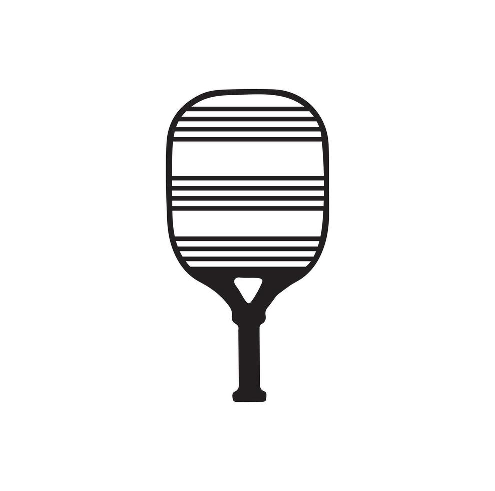 Pickleball Paddel Vektor Illustration. Pickleball Paddel und Ball Vektor, Clip Art von Pickleball, Pickleball Schläger und Symbol