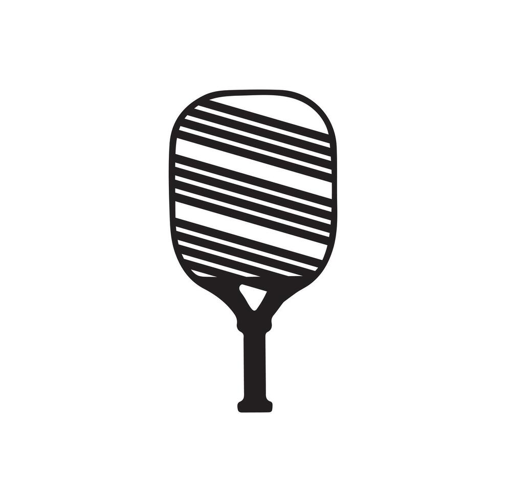 Pickleball Paddel Vektor Illustration. Pickleball Paddel und Ball Vektor, Clip Art von Pickleball, Pickleball Schläger und Symbol