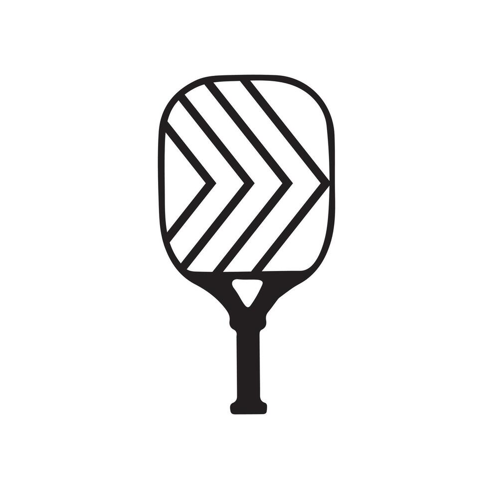 Pickleball Paddel Vektor Illustration. Pickleball Paddel und Ball Vektor, Clip Art von Pickleball, Pickleball Schläger und Symbol