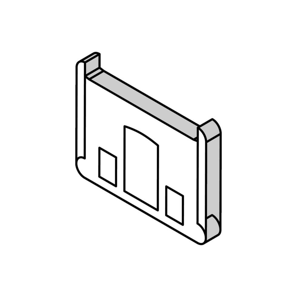 Entwurf Schaffung architektonisch Zeichner isometrisch Symbol Vektor Illustration