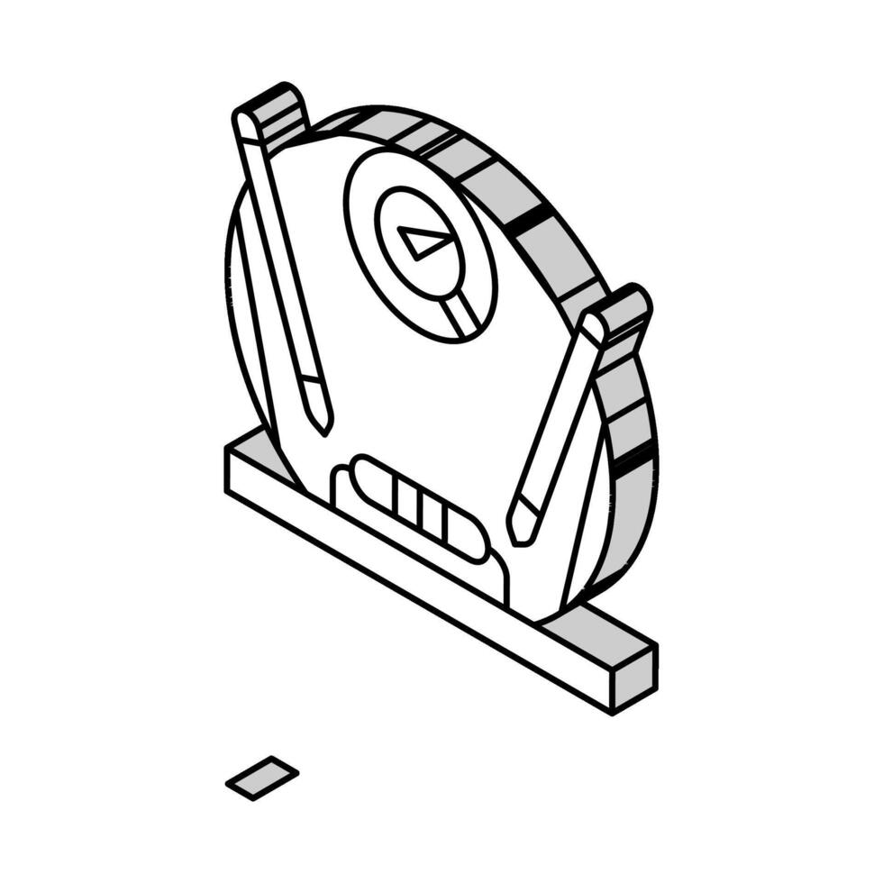 Diode testen Elektronik isometrisch Symbol Vektor Illustration