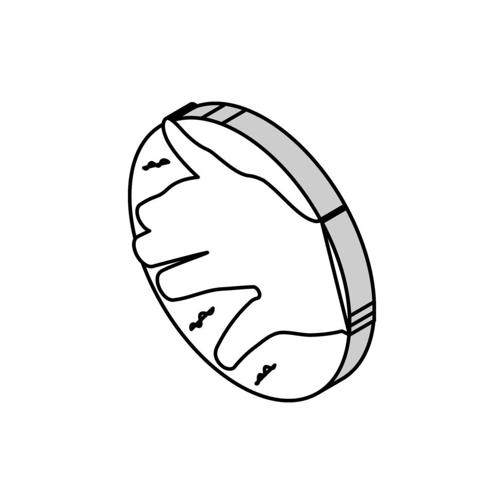 Hand Zittern Krankheit Symptom isometrisch Symbol Vektor Illustration