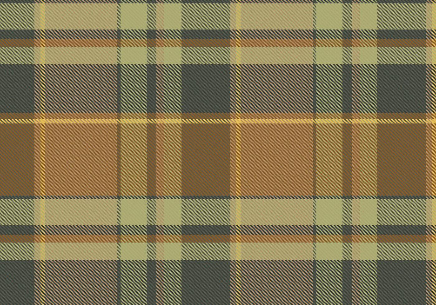 Tartan-Plaidmuster mit Textur und warmer Farbe. vektor