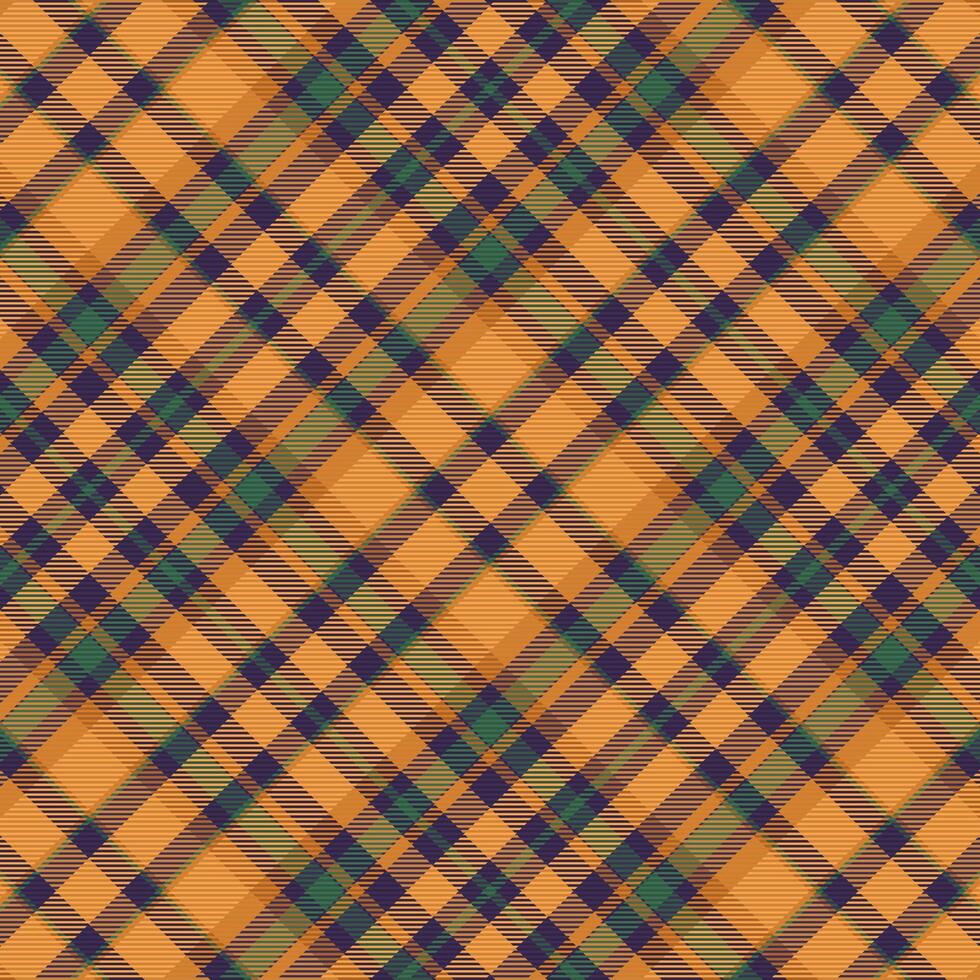 Tartan-Plaidmuster mit Textur und warmer Farbe. vektor