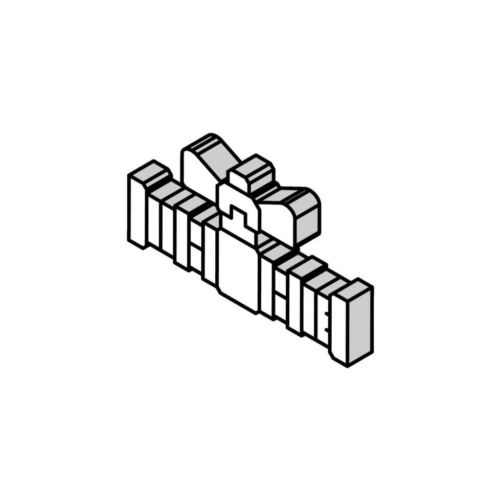 isometrische symbolvektorillustration der gaspipeline vektor