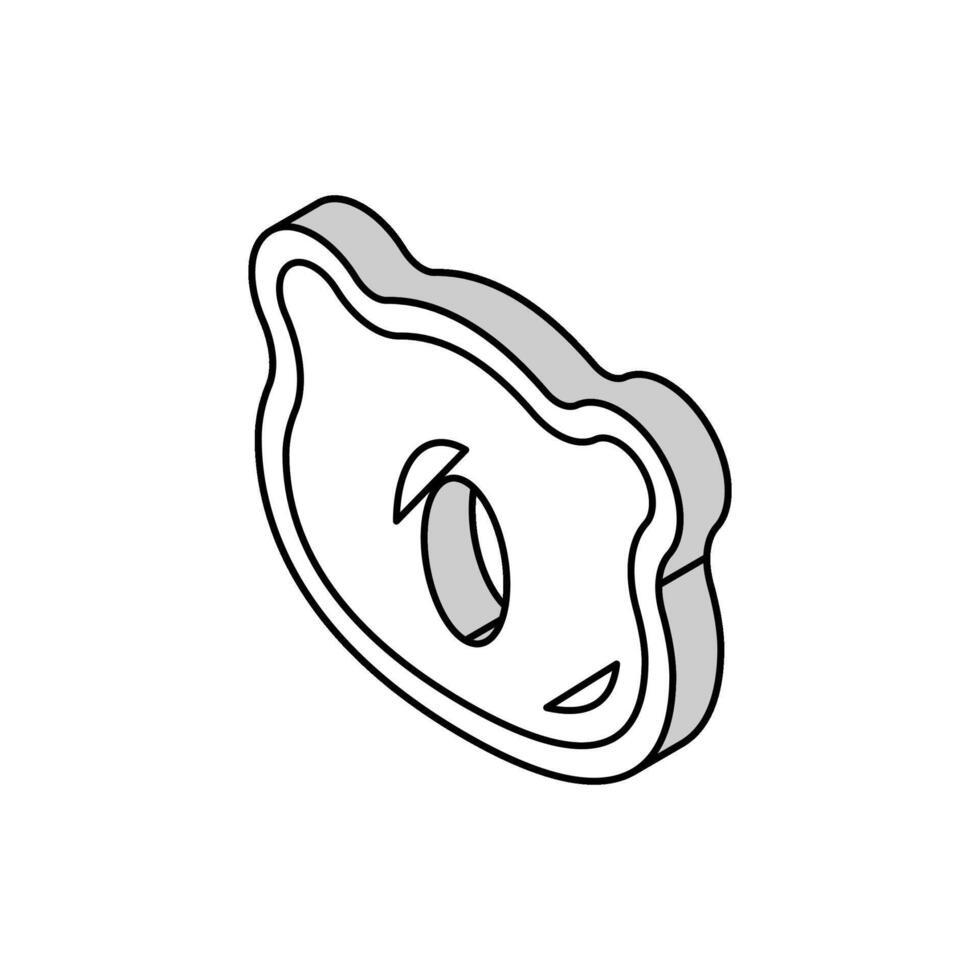 bebis kudde isometrisk ikon vektor illustration