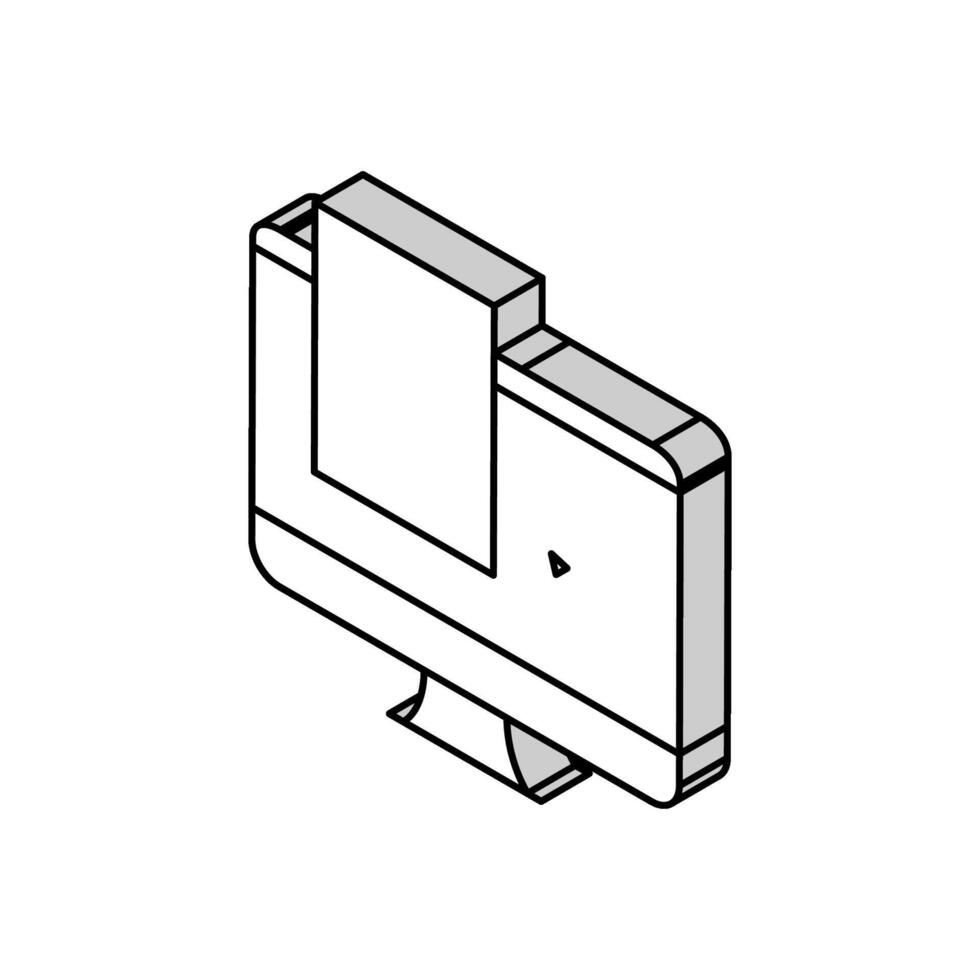 Konstruktion Ingenieurwesen isometrisch Symbol Vektor Illustration