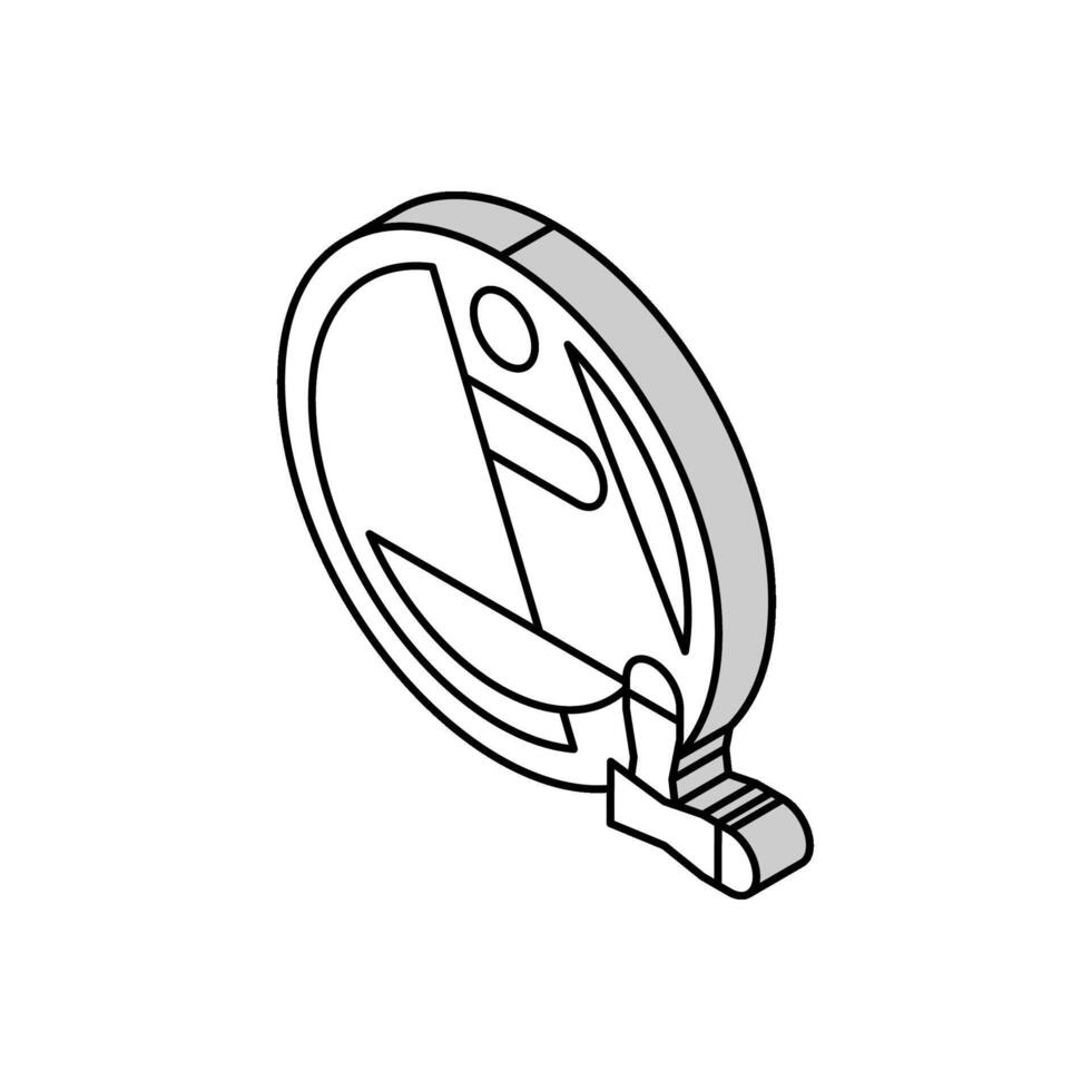 Kugel Zeitschrift isometrisch Symbol Vektor Illustration