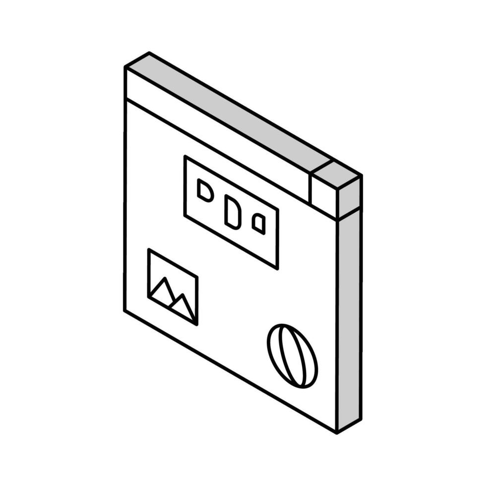 Bild, Text und Netz Seite? ˅ Seite zu pdf Datei isometrisch Symbol Vektor Illustration