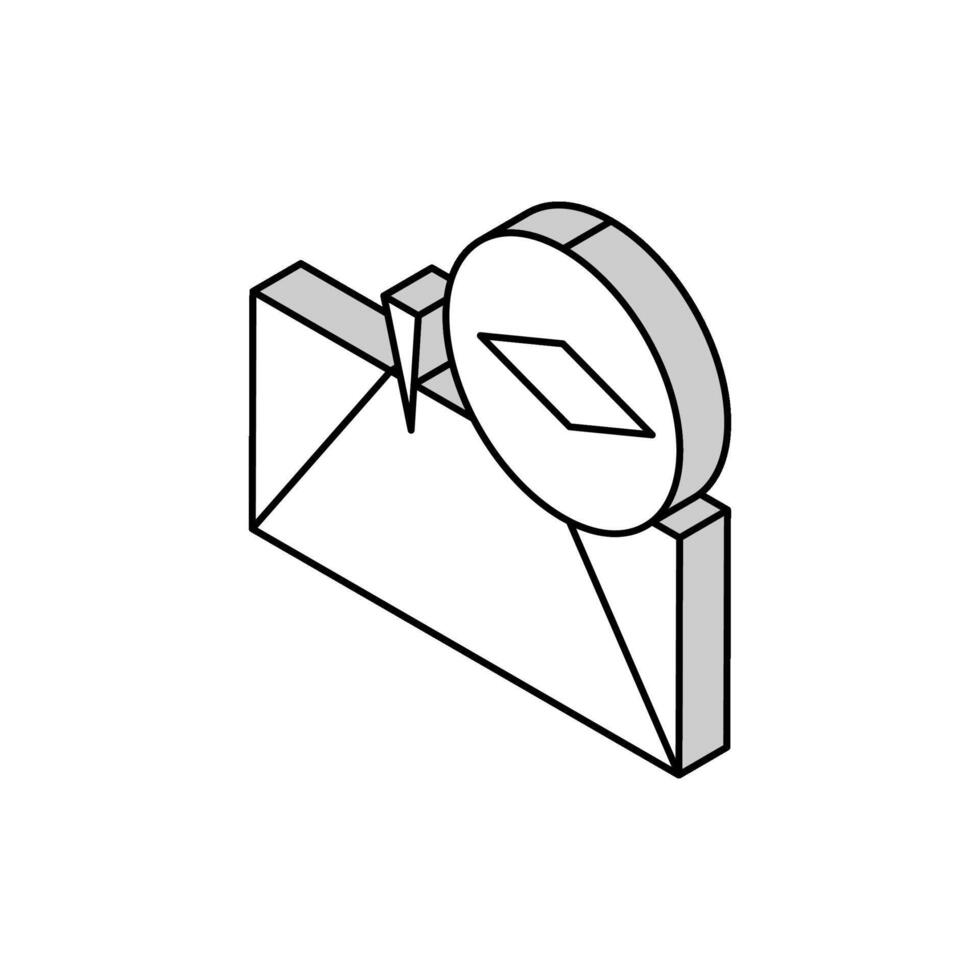 Beton Platten Straße isometrisch Symbol Vektor Illustration