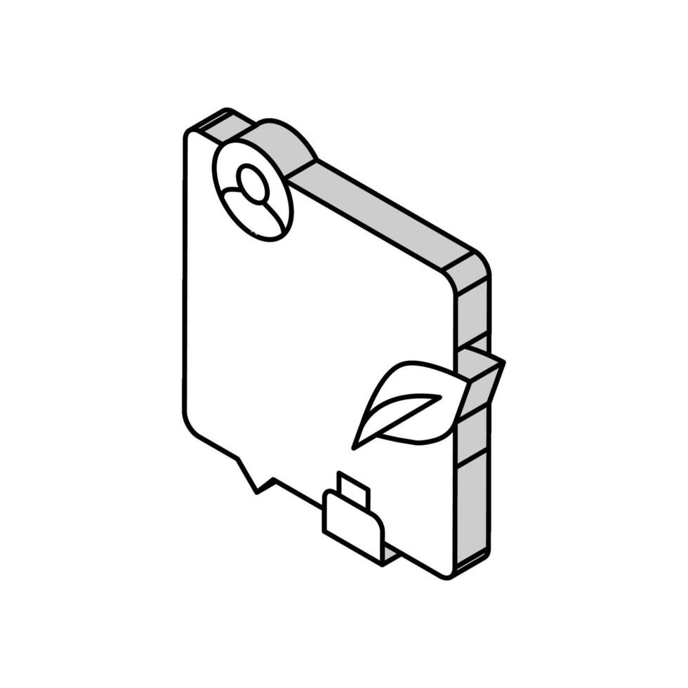 Schreiben Nachrichten Artikel isometrisch Symbol Vektor Illustration