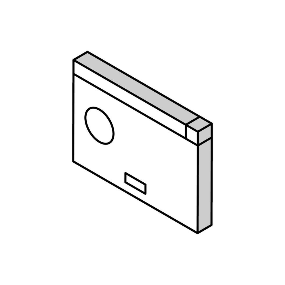 Error Anwendung Fenster isometrisch Symbol Vektor Illustration