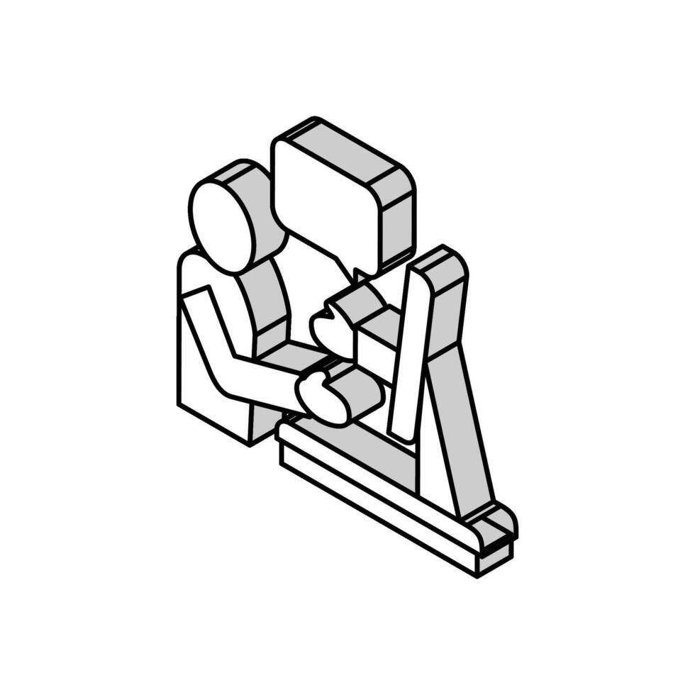 Internet Gruß und Kommunikation isometrisch Symbol Vektor Illustration