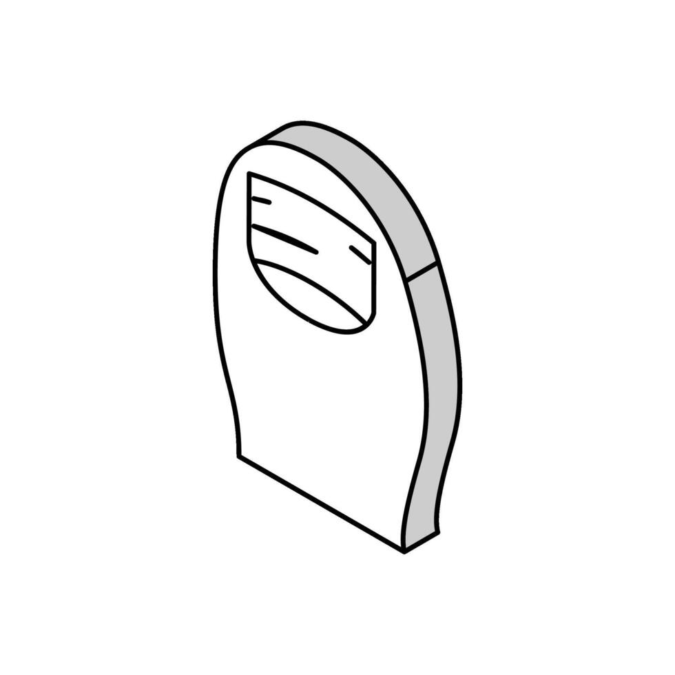 psoriasis nagel sjukdom isometrisk ikon vektor illustration