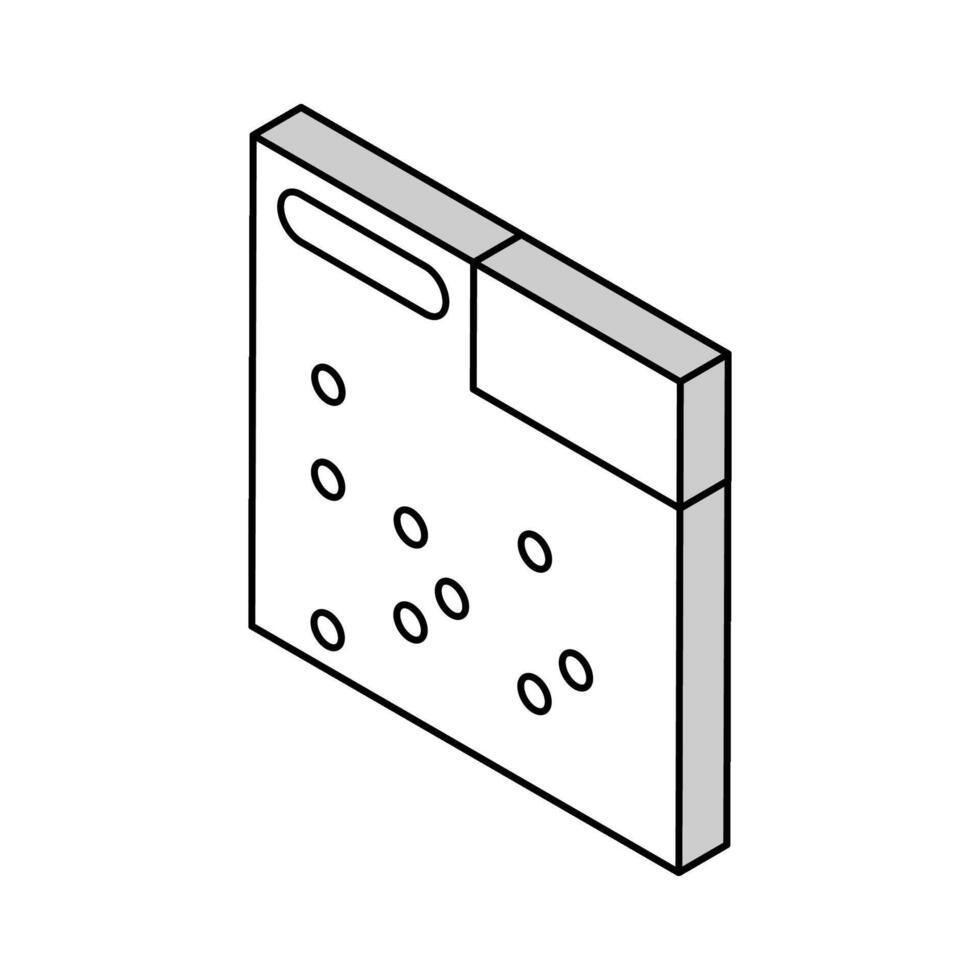 Karte Lotto isometrisch Symbol Vektor Illustration