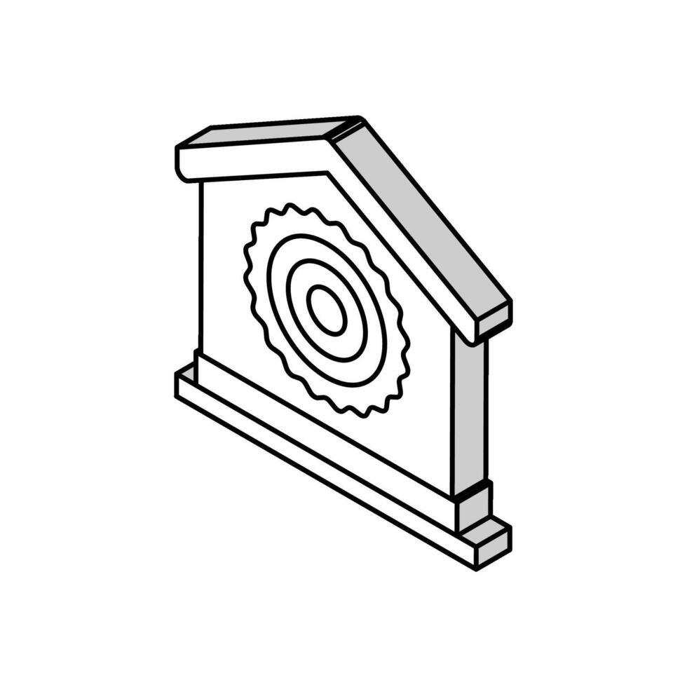 natürlich Material zum Gebäude isometrisch Symbol Vektor Illustration