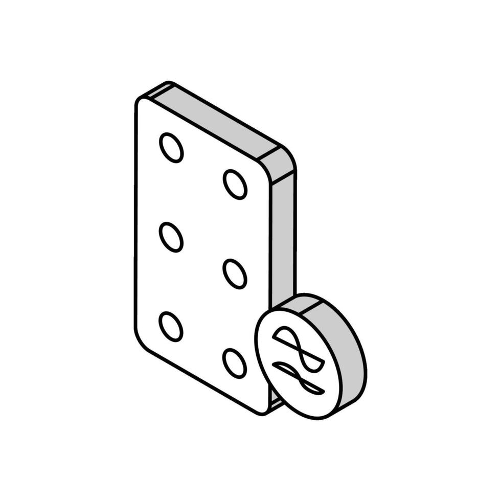 Tabletten zum Behandlung Haustier Würmer isometrisch Symbol Vektor Illustration