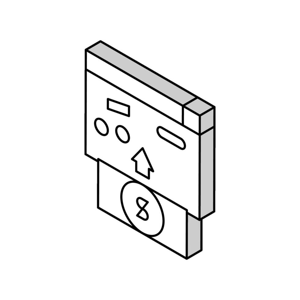 uppköp musik isometrisk ikon vektor illustration