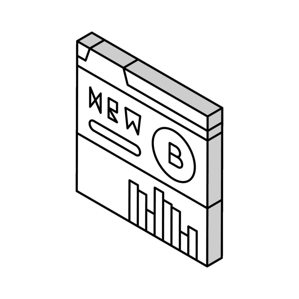 Plattform ico isometrisch Symbol Vektor Illustration