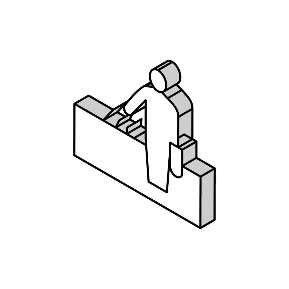 mänsklig sådd isometrisk ikon vektor illustration