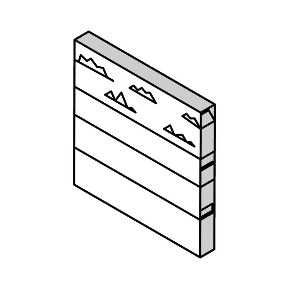 underjordisk dränering systemet isometrisk ikon vektor illustration