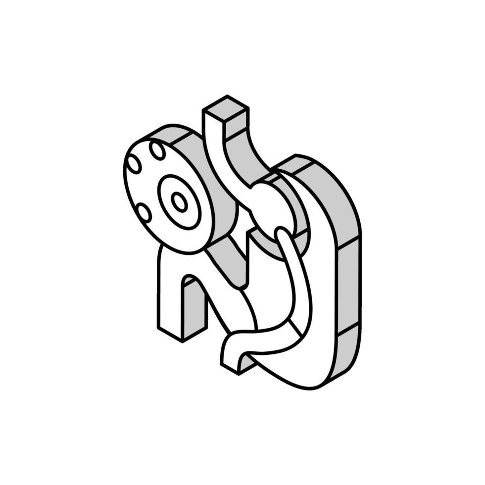 infektion bariatrisk isometrisk ikon vektor illustration