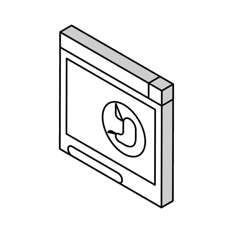 inspektion bariatrisk isometrisk ikon vektor illustration