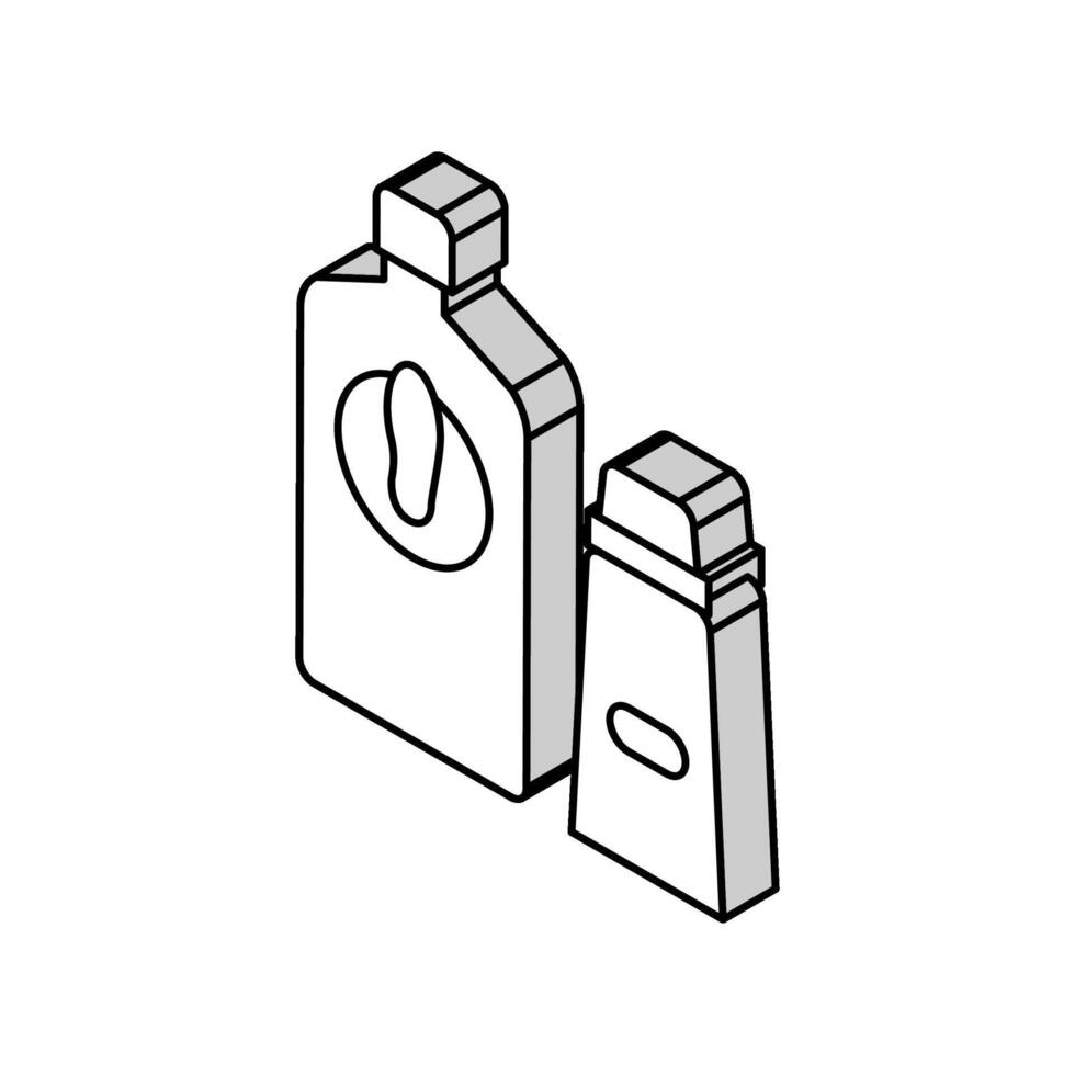 balsam sko vård isometrisk ikon vektor illustration