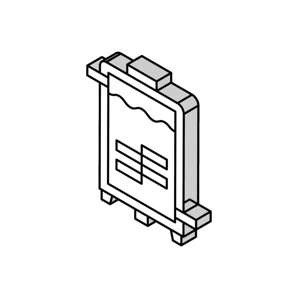 jäsning farmaceutisk produktion isometrisk ikon vektor illustration