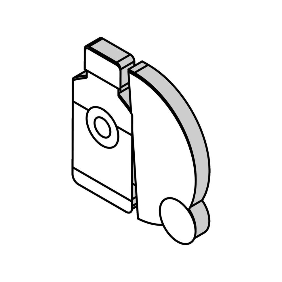 hud regeneration läkemedel isometrisk ikon vektor illustration