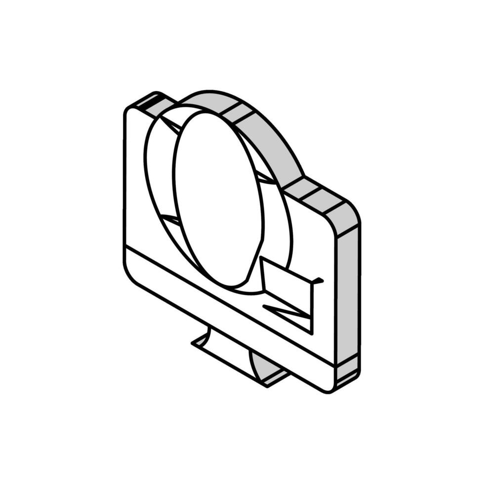 över hela världen handla isometrisk ikon vektor illustration