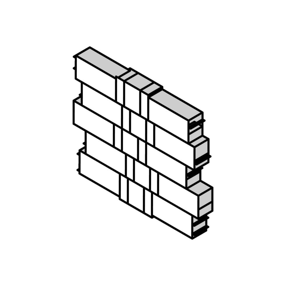 Haufen von Dollar im finanziell Spiel isometrisch Symbol Vektor Illustration