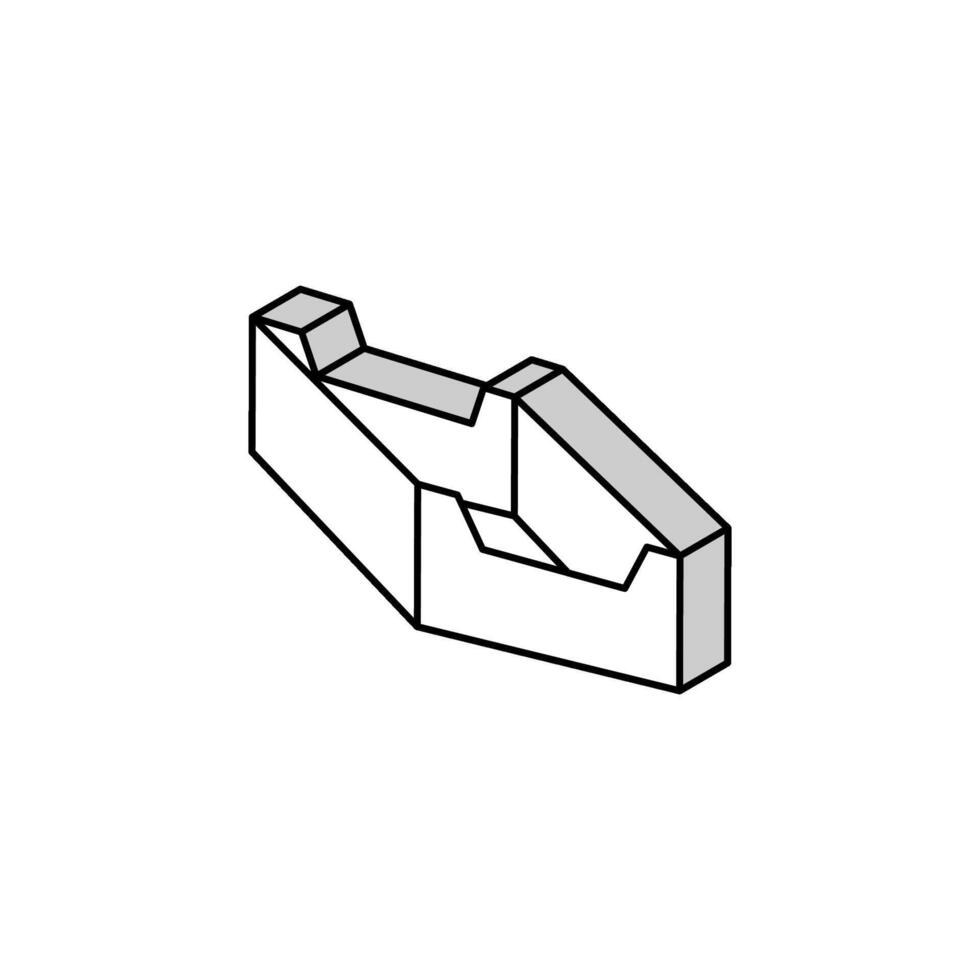 Früchte und Gemüse Box isometrisch Symbol Vektor Illustration