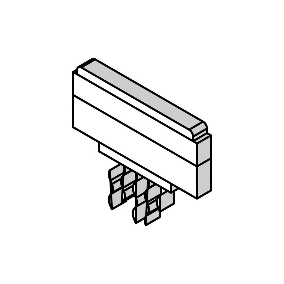 Luft Konditionierung Ausrüstung isometrisch Symbol Vektor Illustration