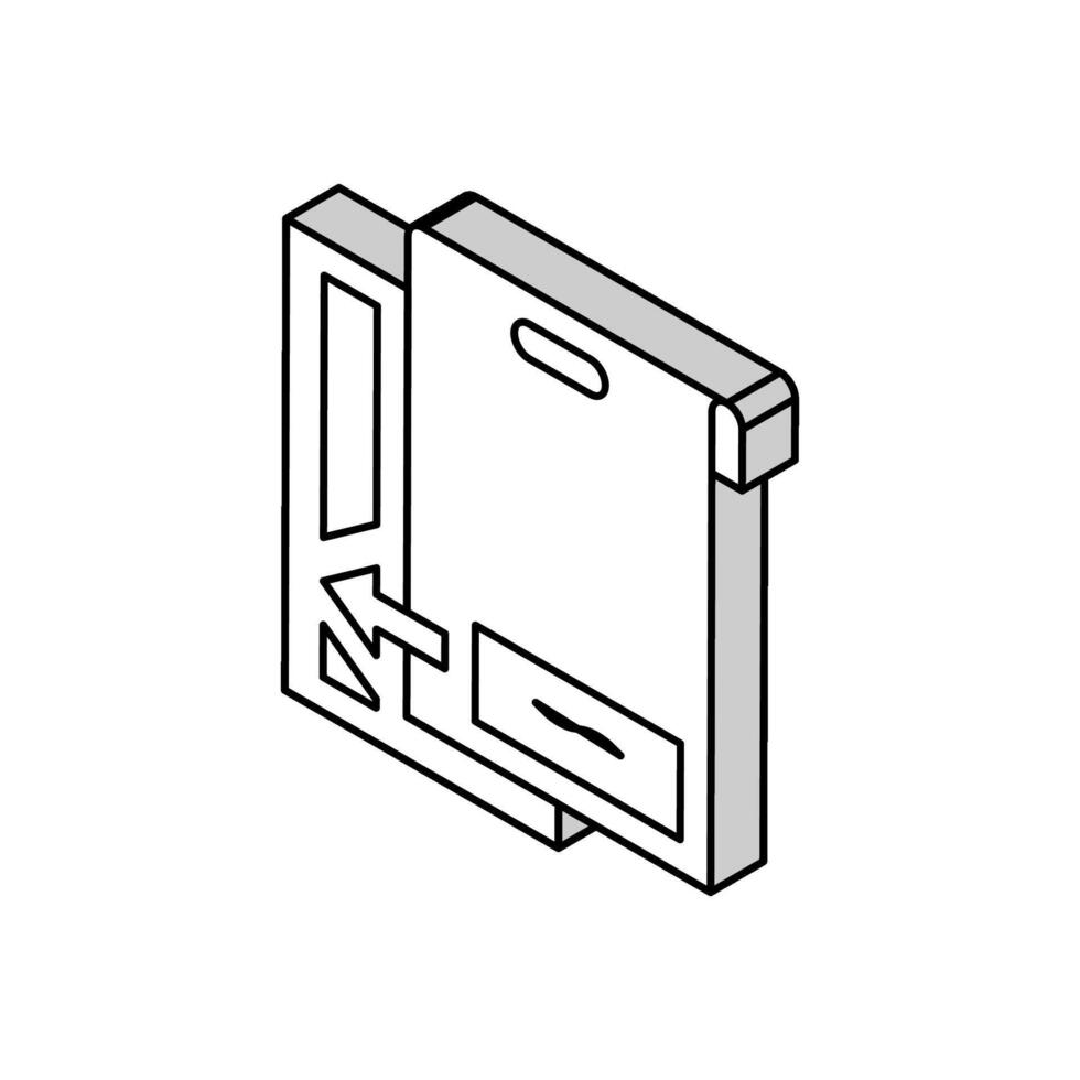 Überleitung zu ifrs International finanziell Berichterstattung Standards und Einführung von Neu Standards isometrisch Symbol Vektor Illustration