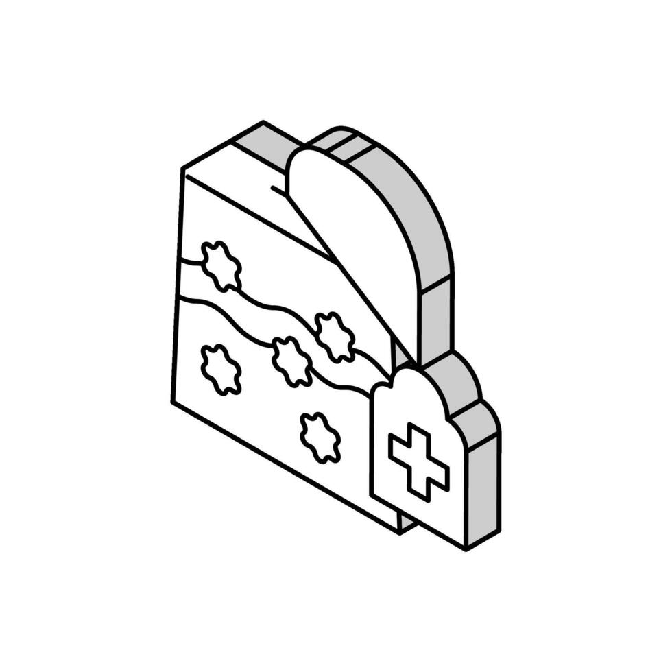 Tee zum Phytotherapie isometrisch Symbol Vektor Illustration