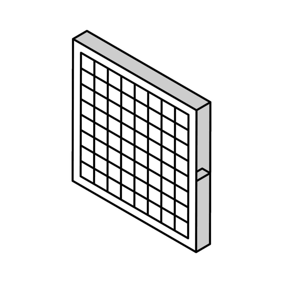 isometrische symbolvektorillustration des schachspiels vektor