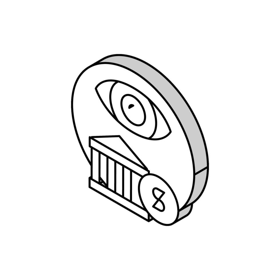 Versicherung Ansprüche isometrisch Symbol Vektor Illustration