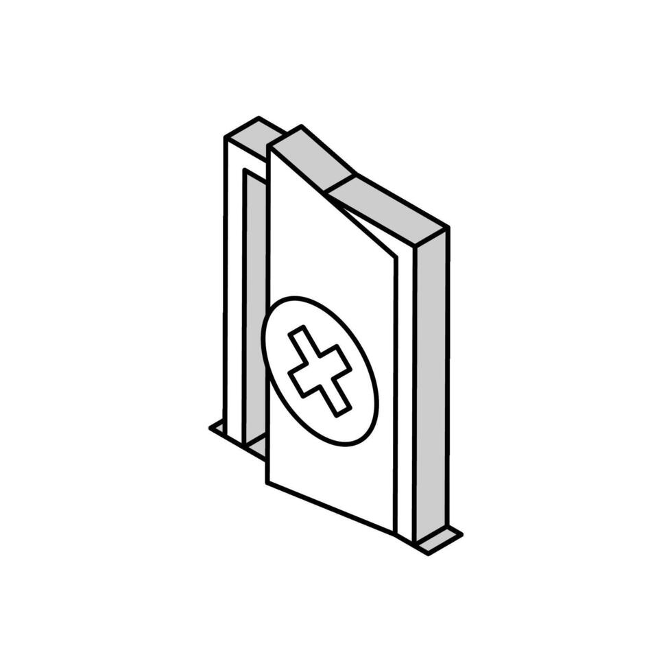 Feuer Verbrennung Verbot Zeichen isometrisch Symbol Vektor Illustration