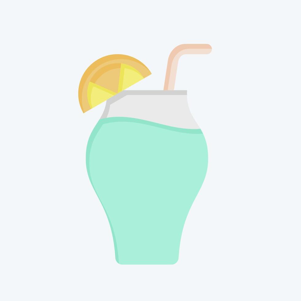 ikon cocktail. relaterad till cocktails, dryck symbol. platt stil. enkel design redigerbar. enkel illustration vektor