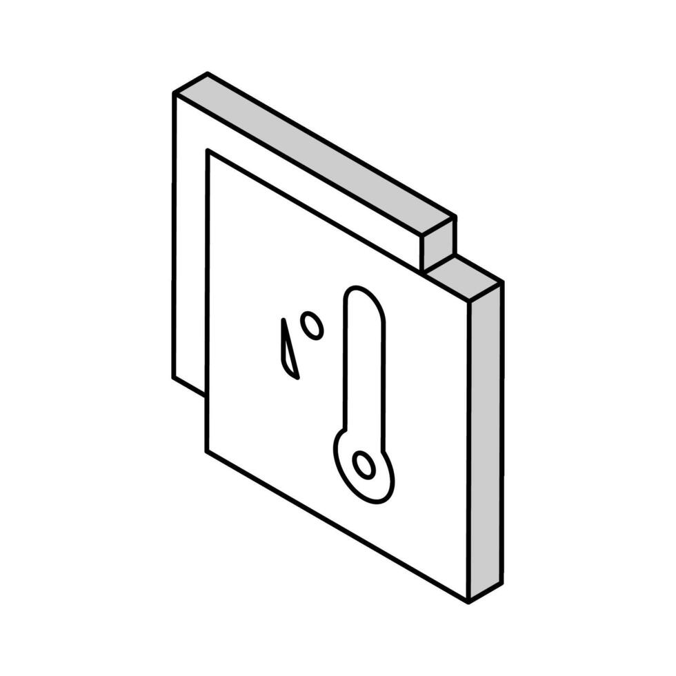 Temperatur konservieren Schicht isometrisch Symbol Vektor Illustration