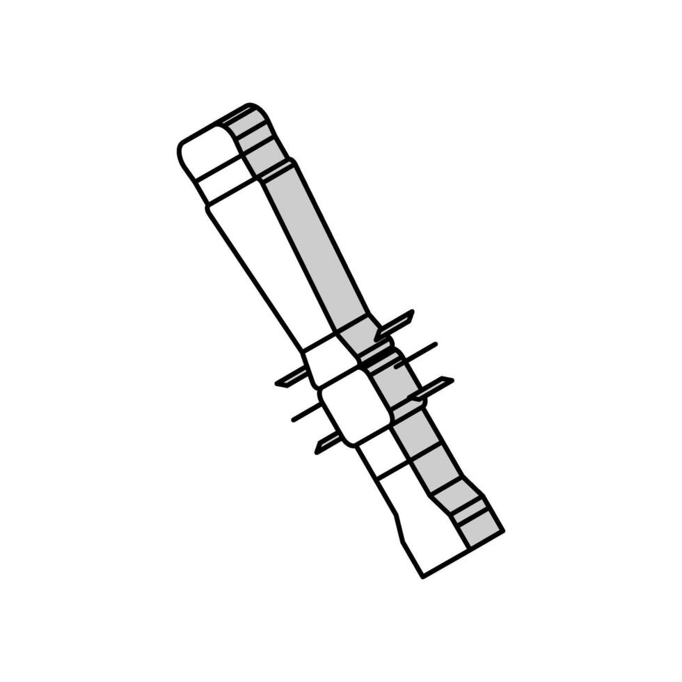 pfeifen zu locken isometrisch Symbol Vektor Illustration