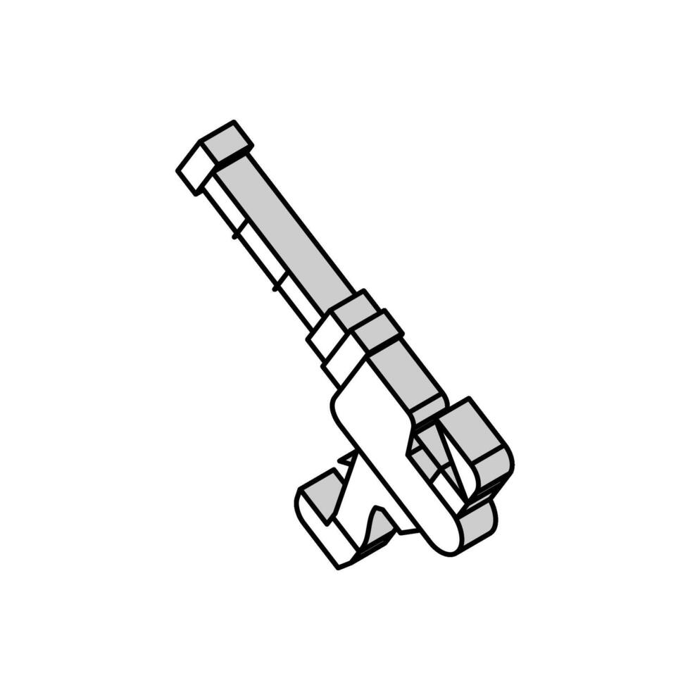 sladdlös tätningsmedel pistol isometrisk ikon vektor illustration